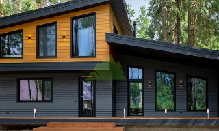 Проект одноэтажного каркасного дома с террасой в Краснодаре — EDhome от 3634 рублей